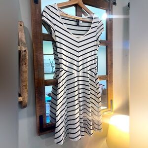 Black & White Striped Dress